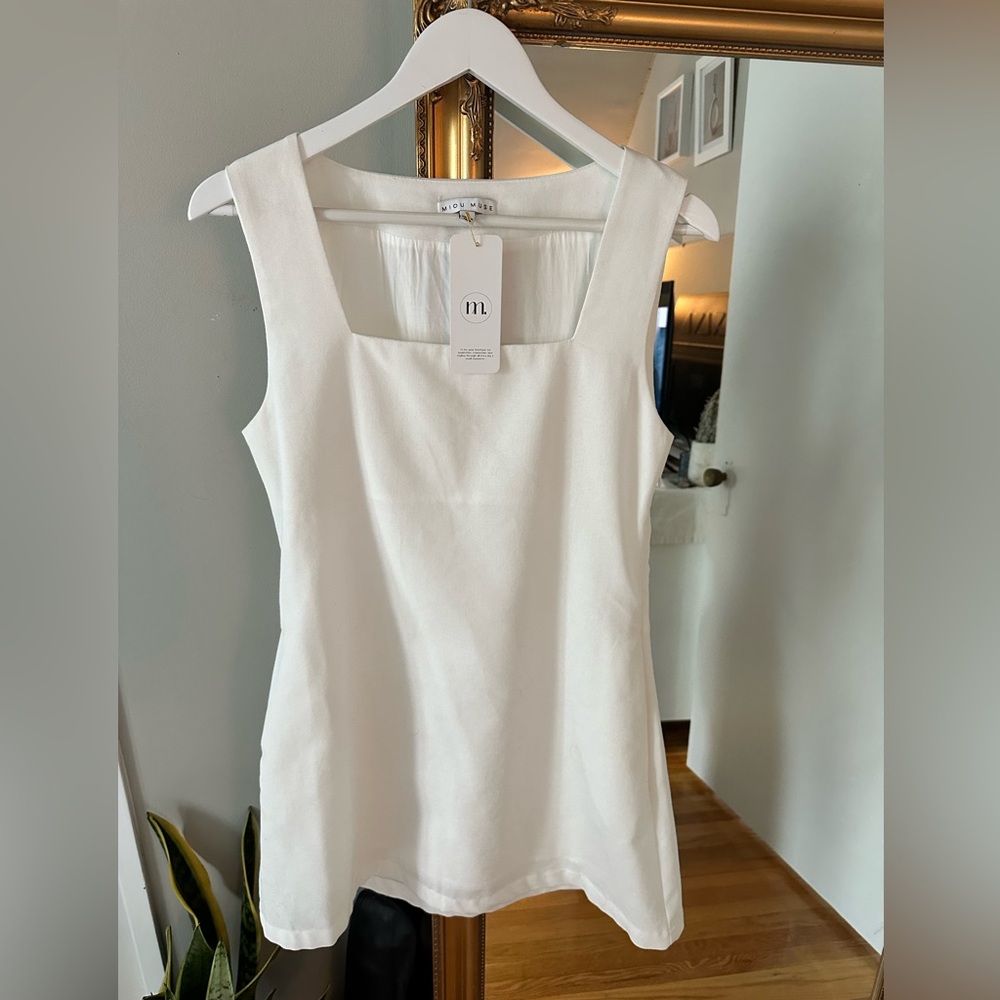 Miou Muse Linen dress BNWT